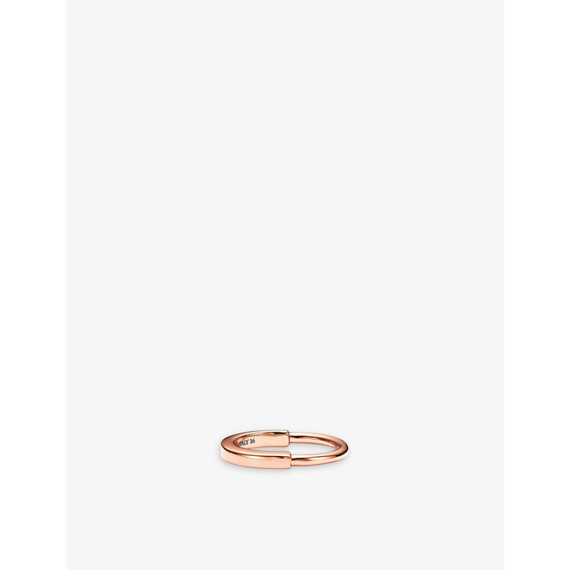 Tiffany Lock 18ct rose-gold ring - 4.5