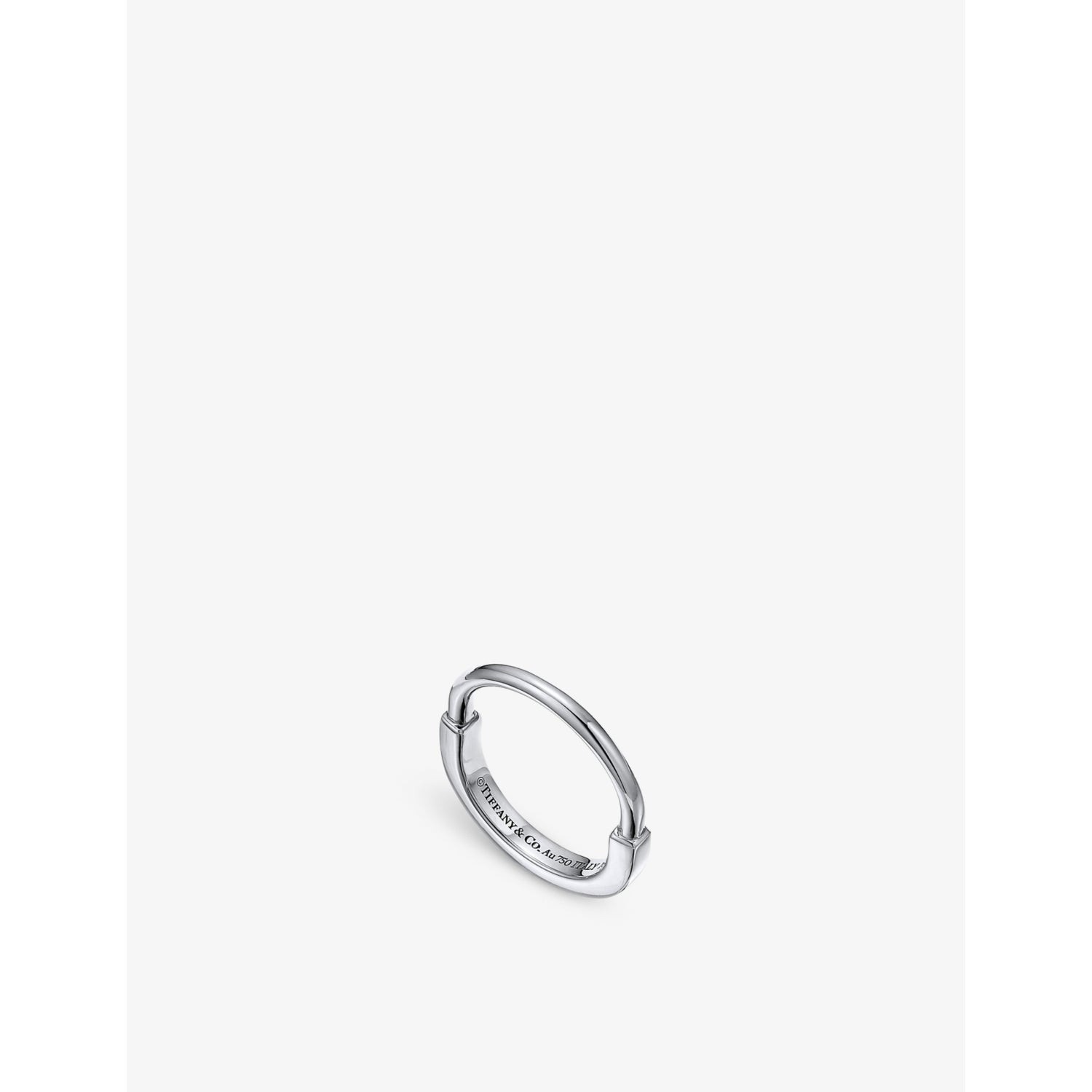 Tiffany & Co. Lock 18ct white-gold ring (British brand)