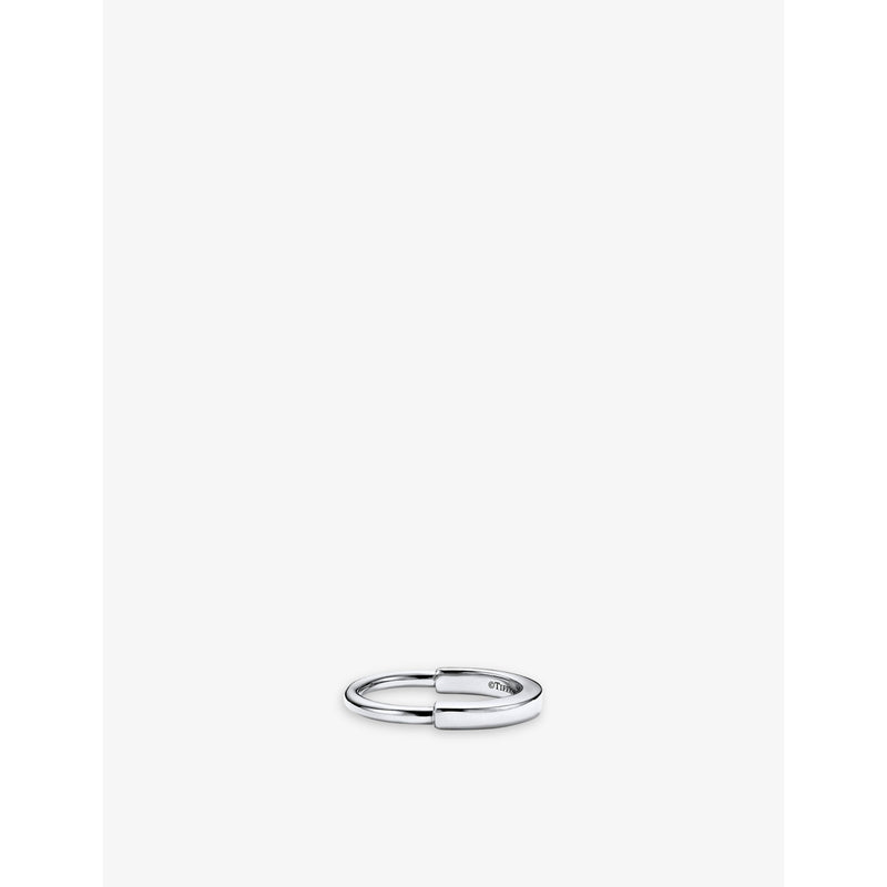 Tiffany & Co. Lock 18ct white-gold ring (British brand)