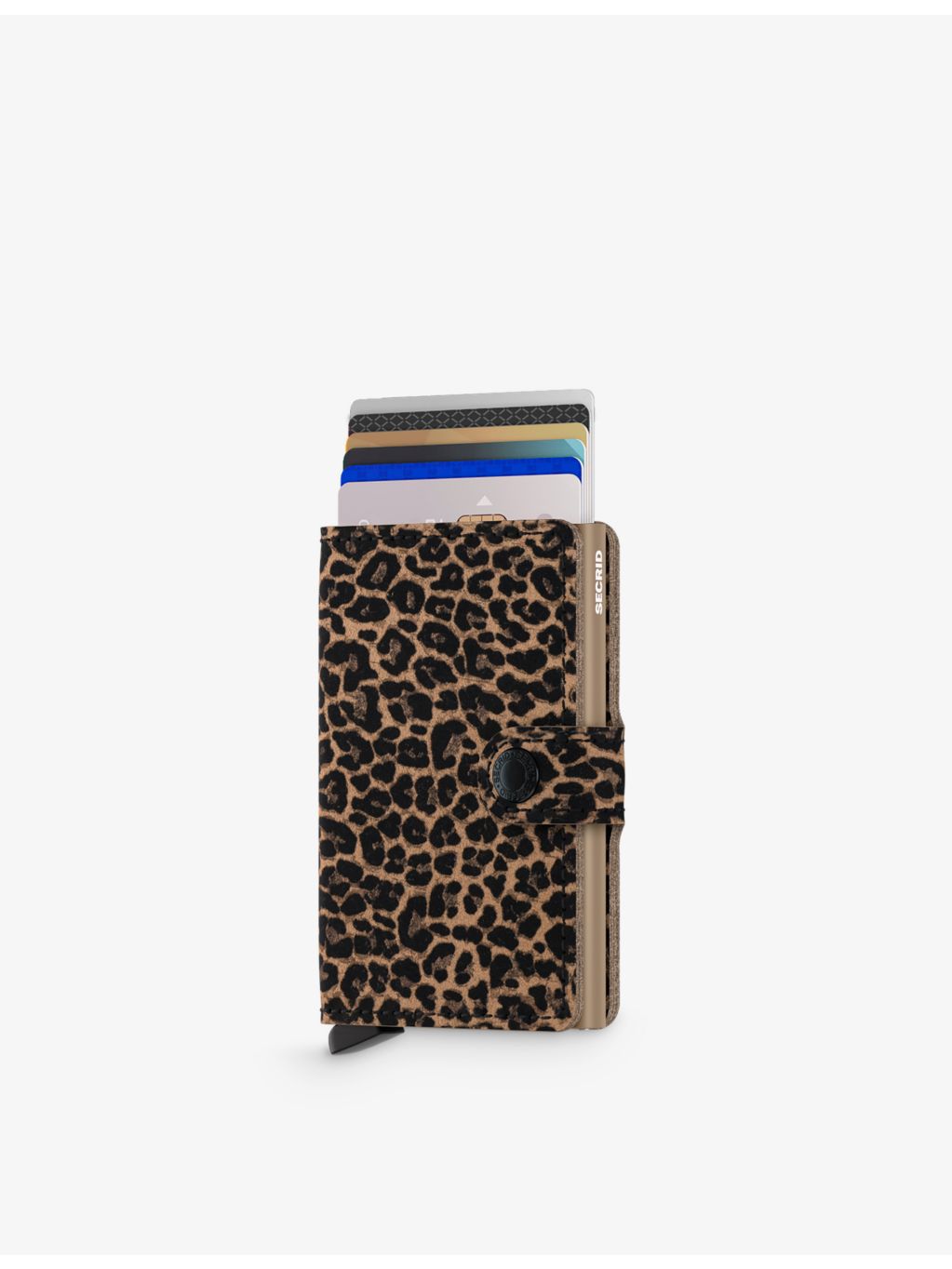 Secrid leather wallet animal print 10.2cm (British brand)