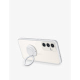 S23 FE clear gadget phone case with grip and kickstand (British brand)