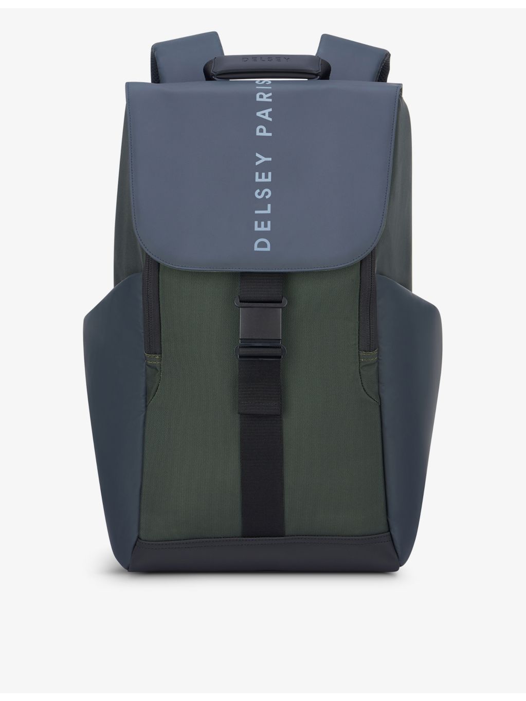 Delsey Securflap backpack anti-theft design, UK version