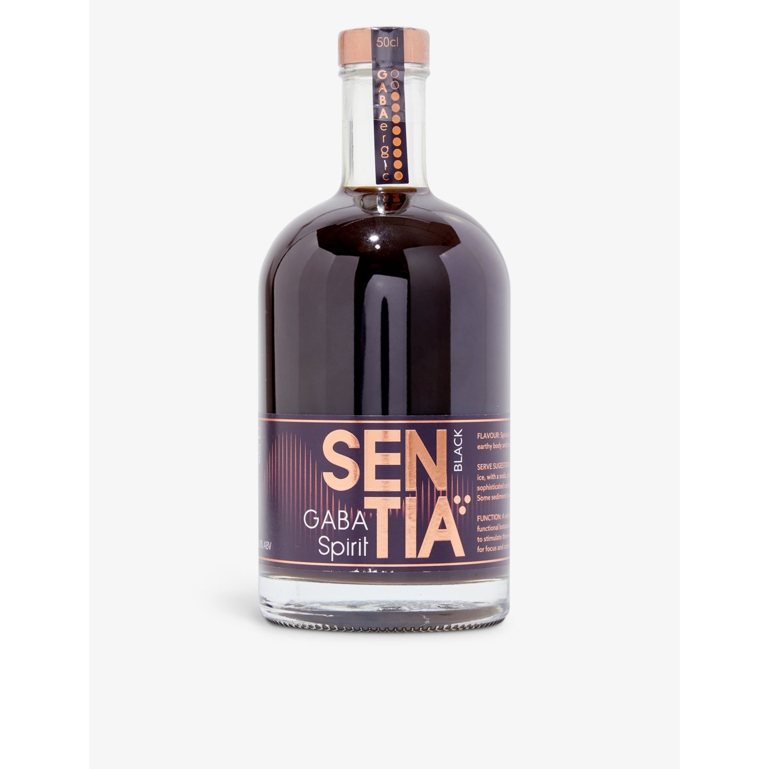 Sentia GABA Black alcohol-free spirit 500ml, imported from the UK