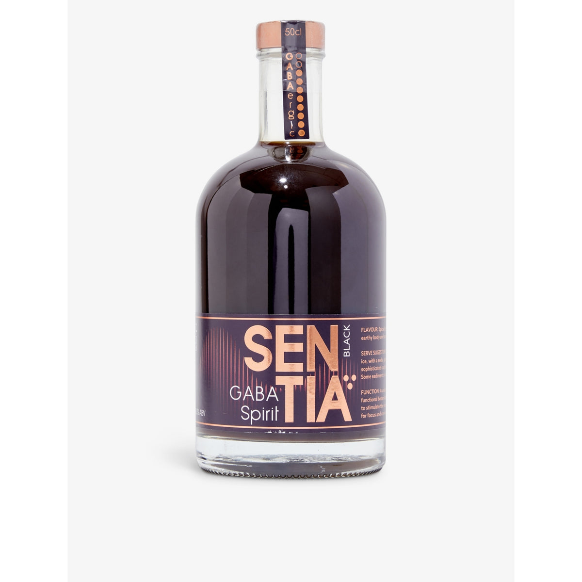 Sentia GABA Black alcohol-free spirit 500ml, imported from the UK