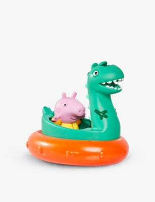 TOMY George and Dino bath playset with floating base - British product
