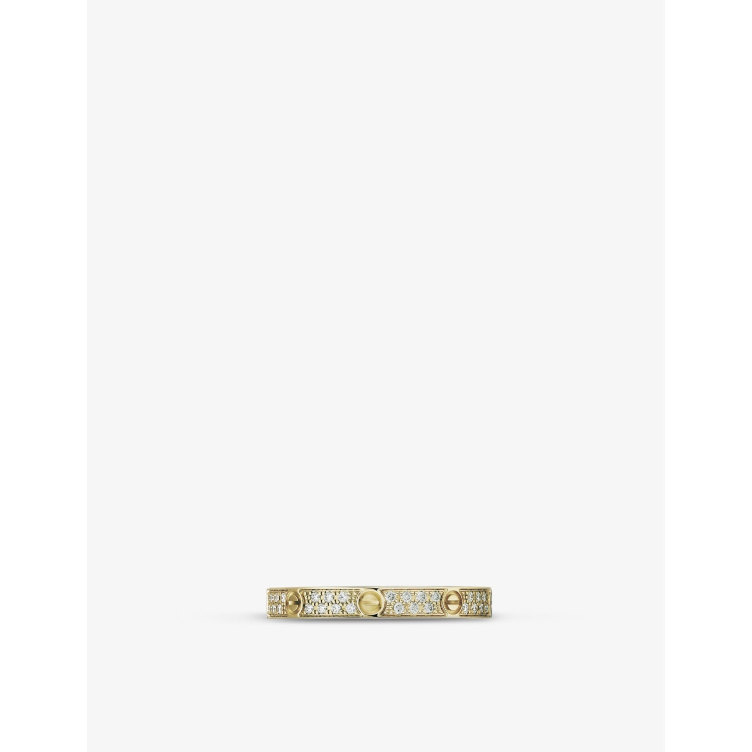 Cartier 18ct yellow gold diamond ring 0.19ct (British brand)