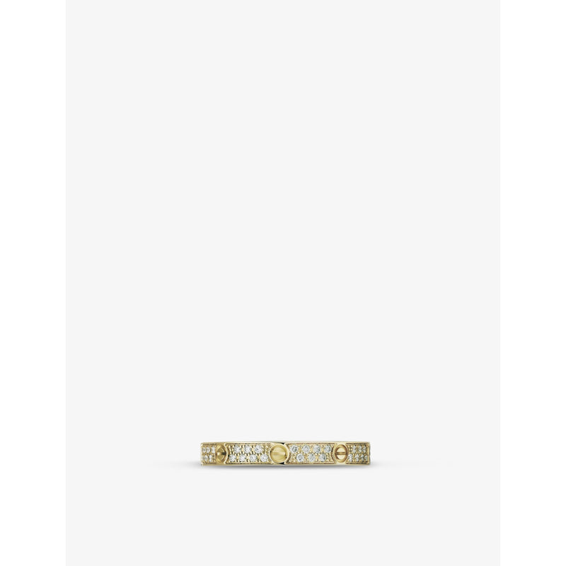 Cartier 18ct yellow gold diamond ring 0.19ct (British brand)