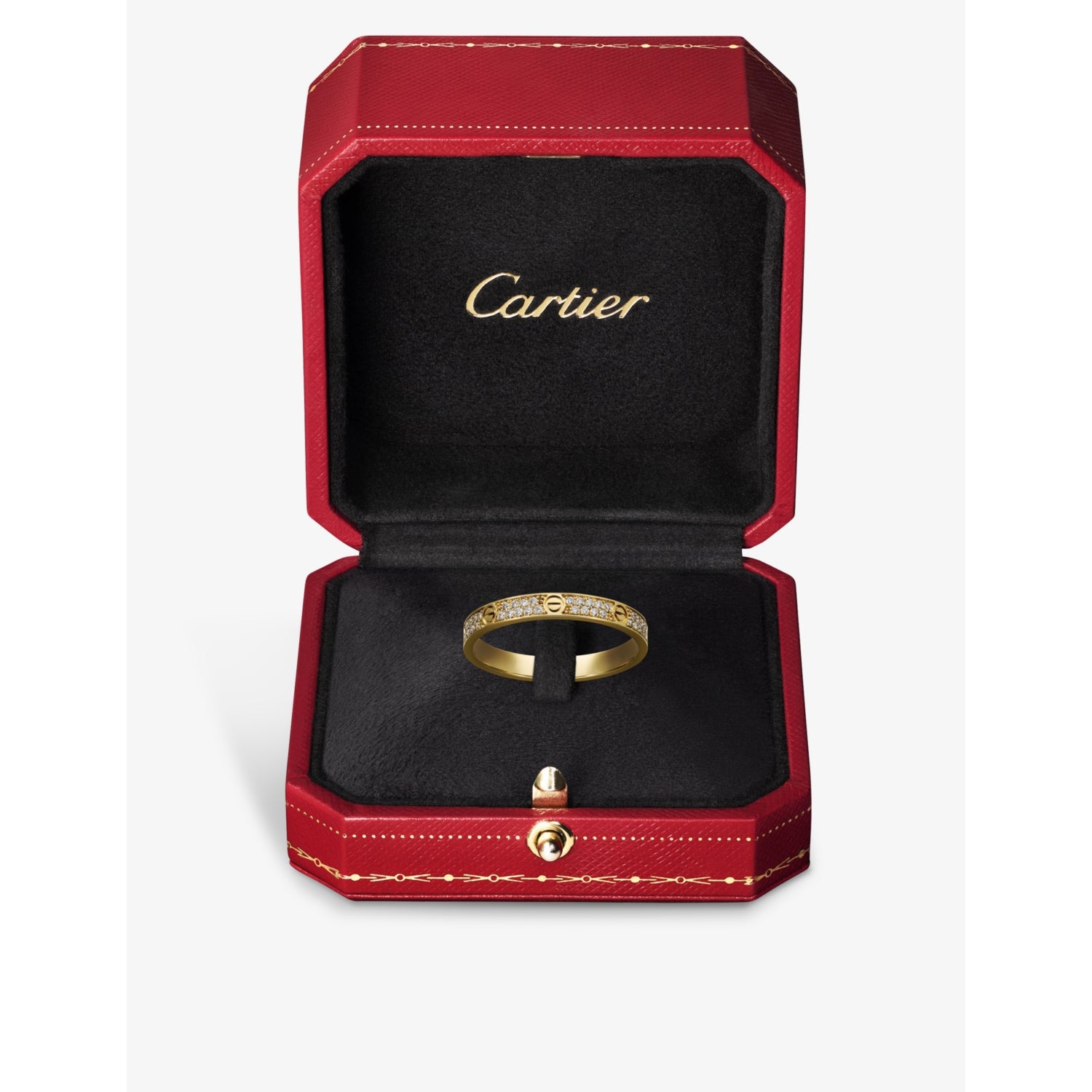 Cartier 18ct yellow gold diamond ring 0.19ct (British brand)