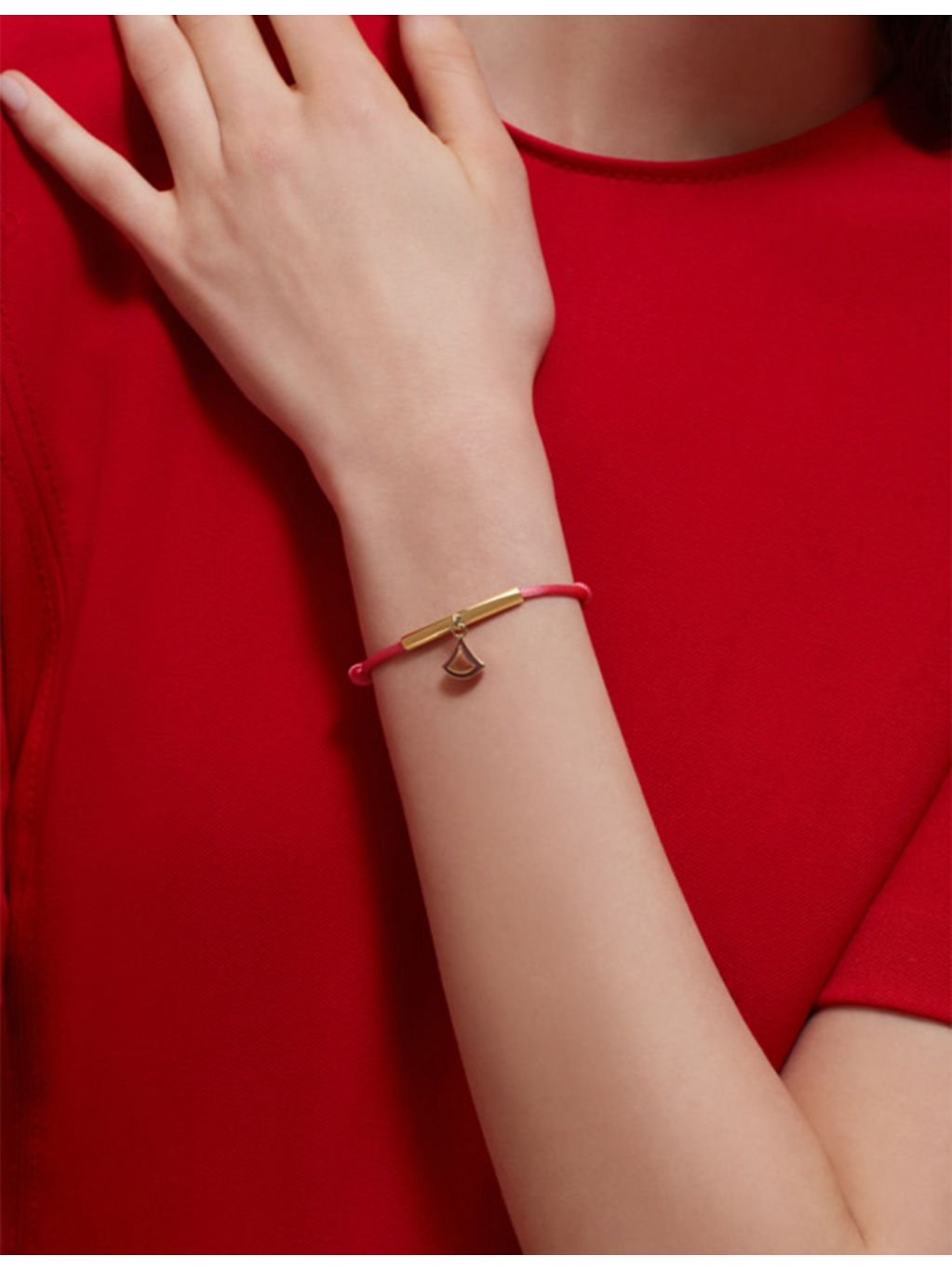 Bvlgari Divas Dream gold-plated brass enamel cord bracelet, UK version