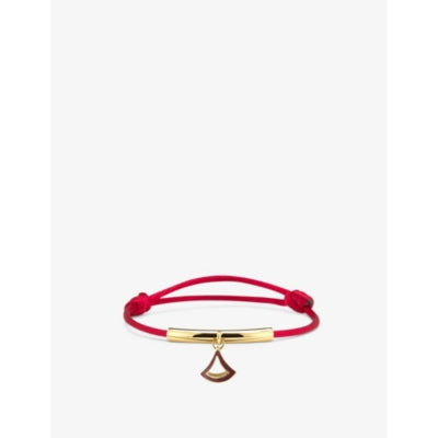 Bvlgari Divas Dream gold-plated brass enamel cord bracelet, UK version