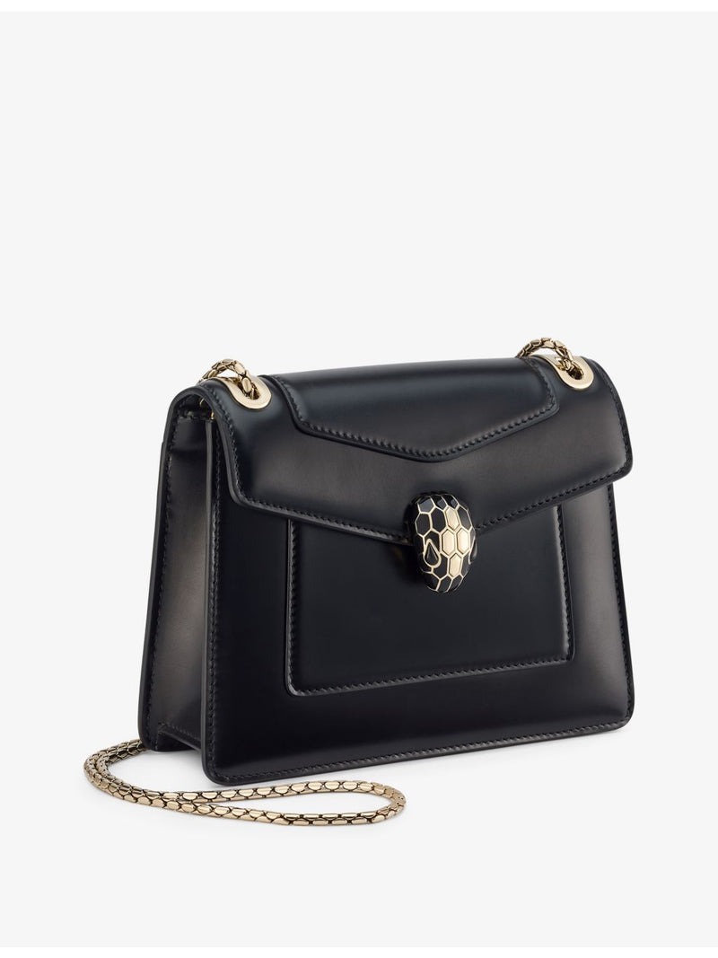 Bvlgari Serpenti Forever cross-body bag in leather, imported from the UK