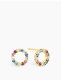 Sif Jakobs 18ct gold-plated circular stud earrings, UK version