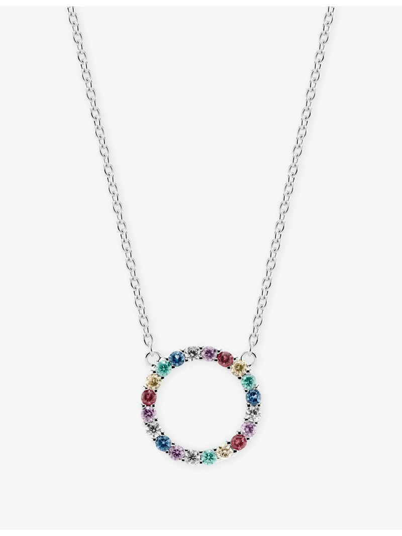 Sif Jakobs sterling silver and zirconia pendant necklace 23mm, UK version