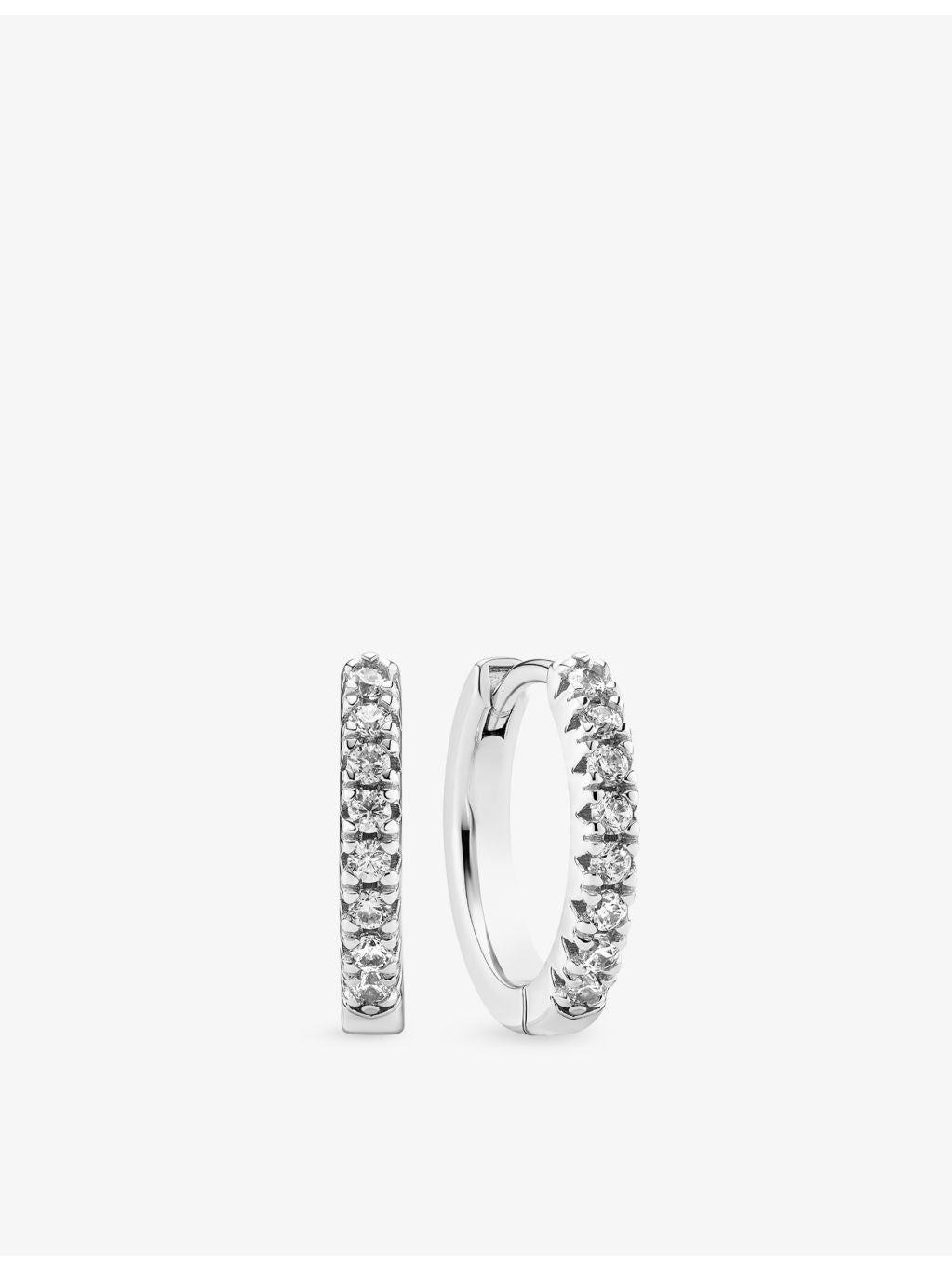 Sif Jakobs sterling-silver zirconia hoop earrings 14mm - British product