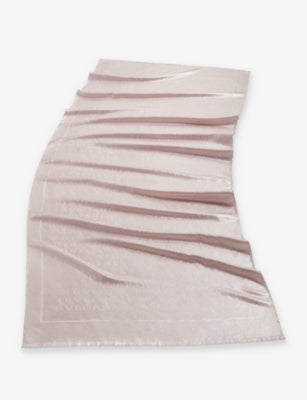 Bvlgari Lettere Maxi silk and wool-blend scarf 70x180cm, UK version