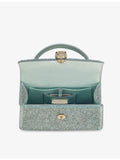 Bvlgari Serpenti Forever mini suede handbag with crystal embellishment (British brand)