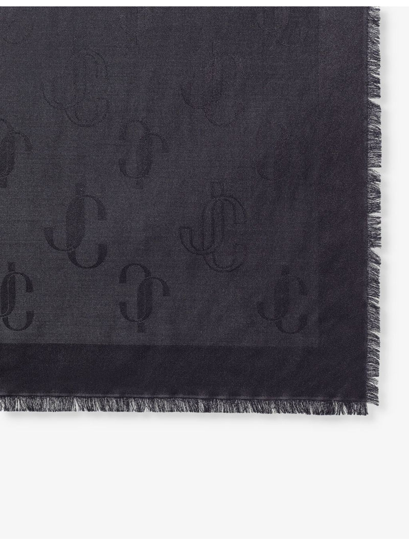 Jimmy Choo silk-blend scarf 140cm square (British brand)