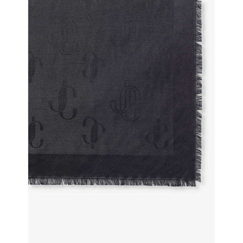Jimmy Choo silk-blend scarf 140cm square (British brand)