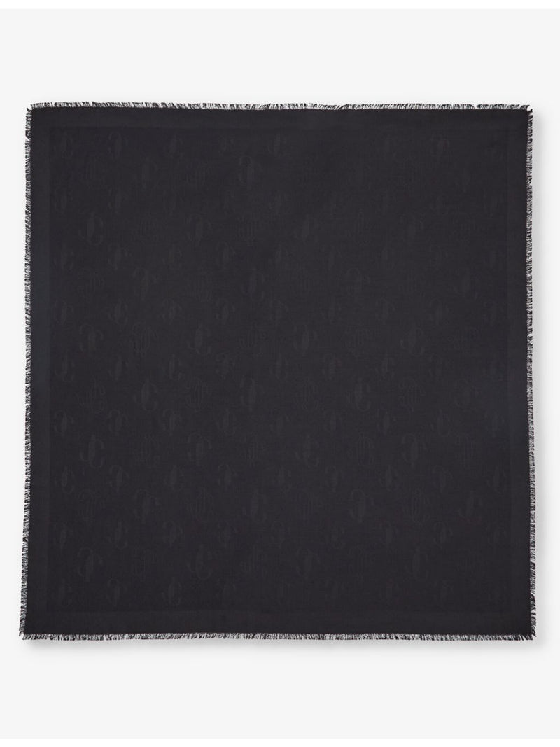 Jimmy Choo silk-blend scarf 140cm square (British brand)