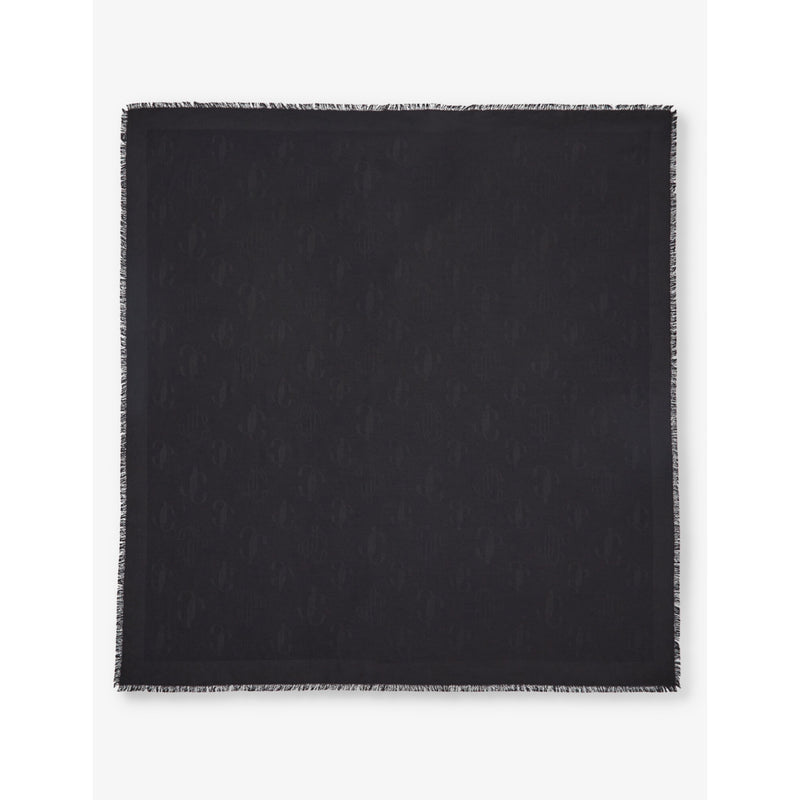 Jimmy Choo silk-blend scarf 140cm square (British brand)