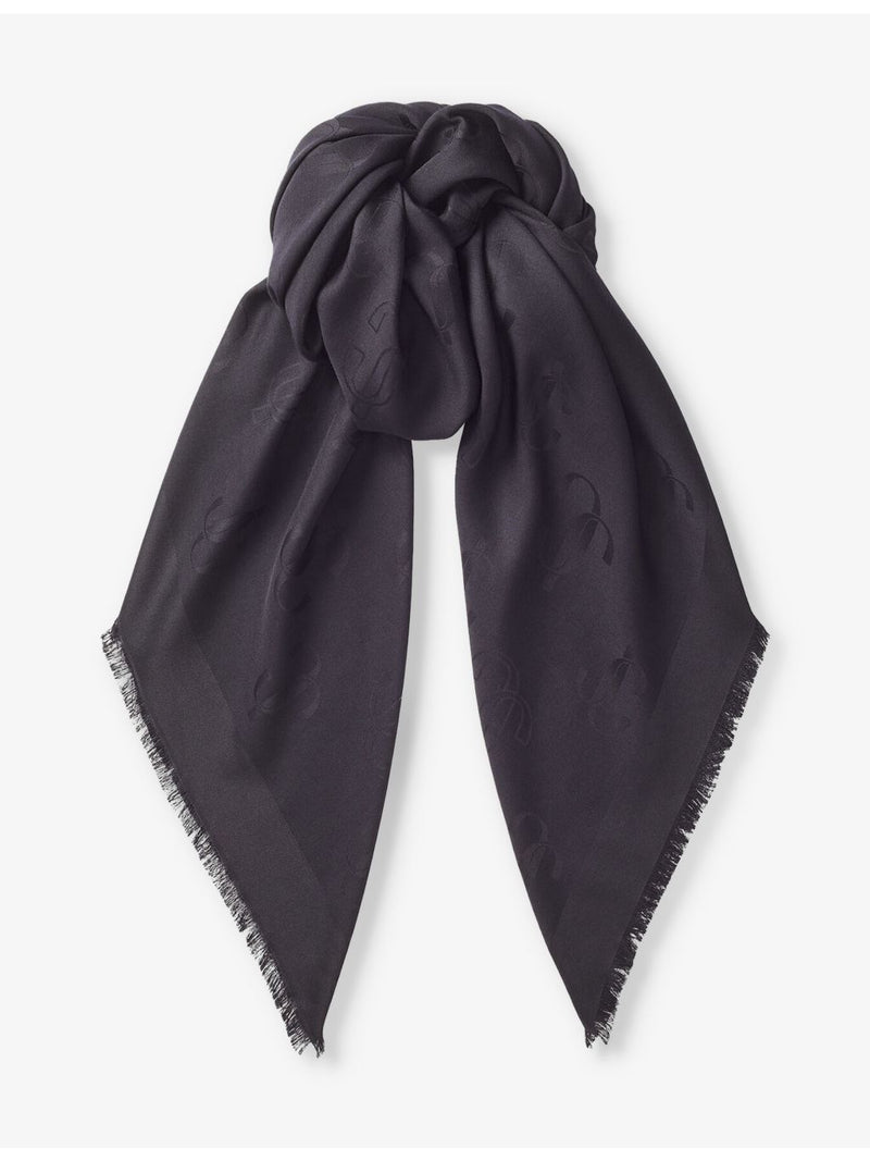 Jimmy Choo silk-blend scarf 140cm square (British brand)