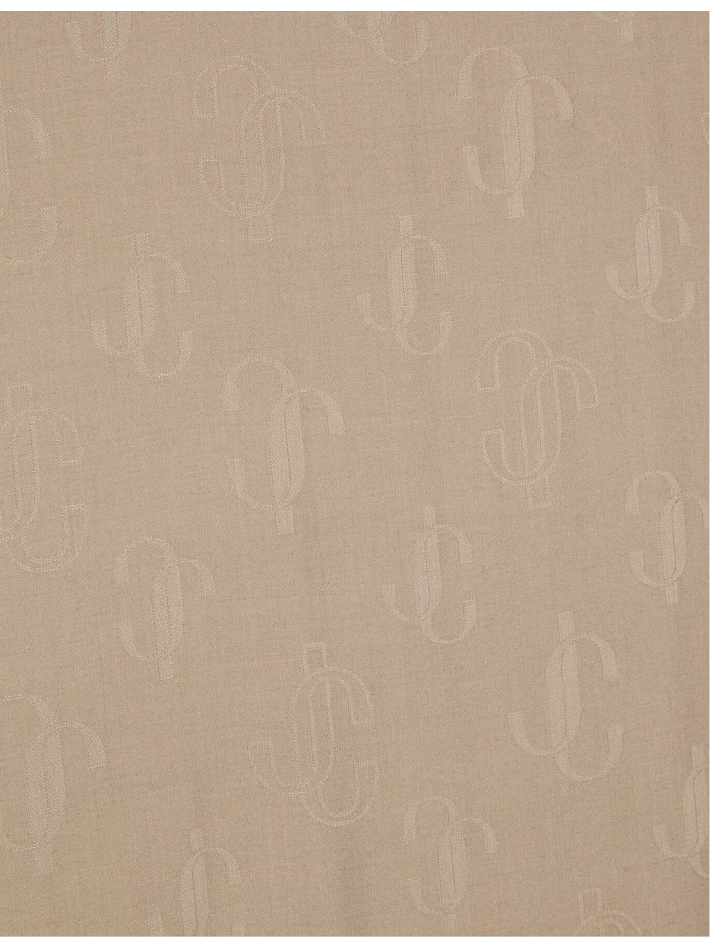 Jimmy Choo brand-print silk-blend scarf (British brand)