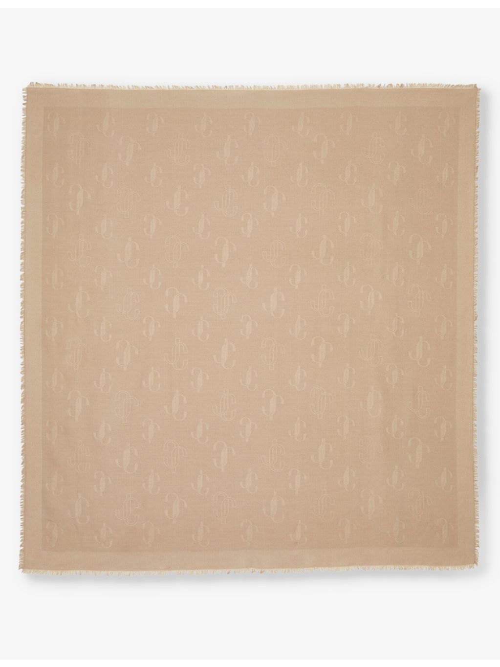 Jimmy Choo brand-print silk-blend scarf (British brand)