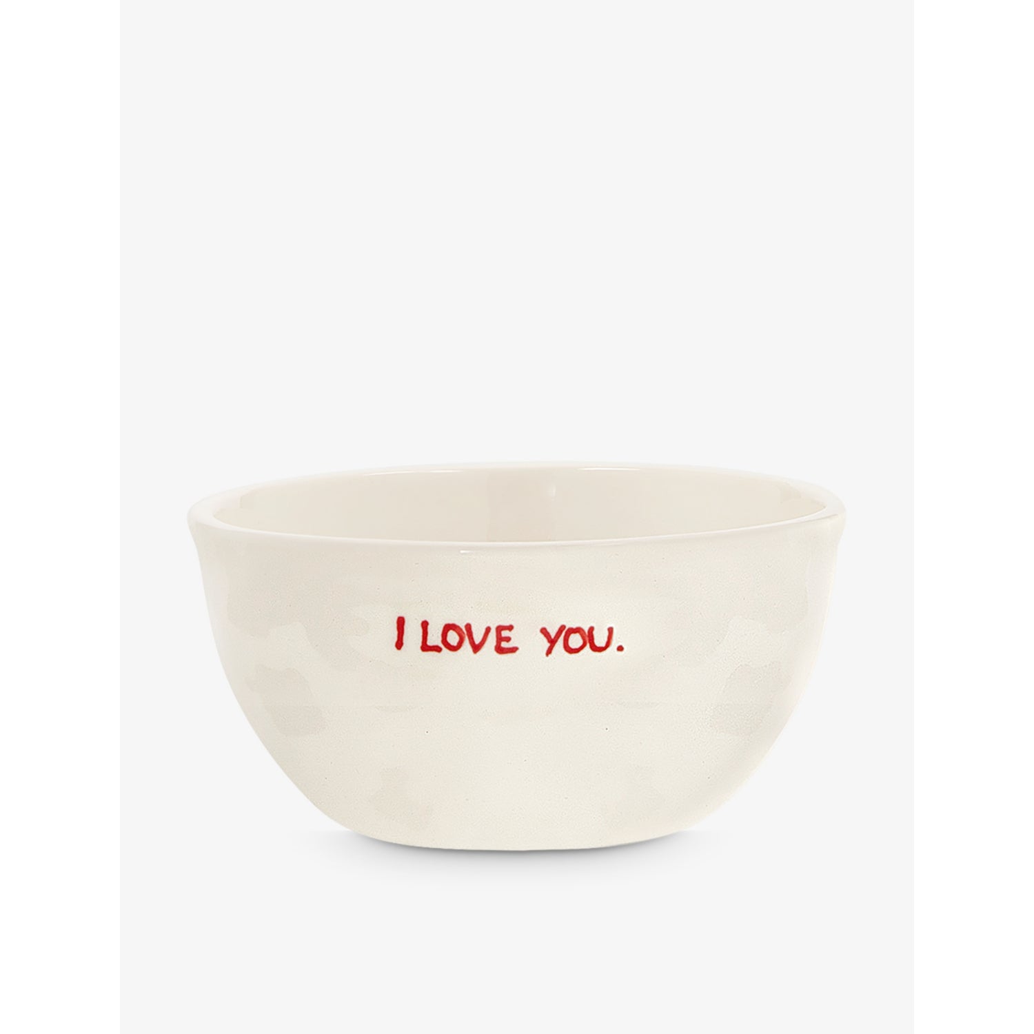 anna+nina I Love You ceramic bowl 14cm, Good Morning design - British product