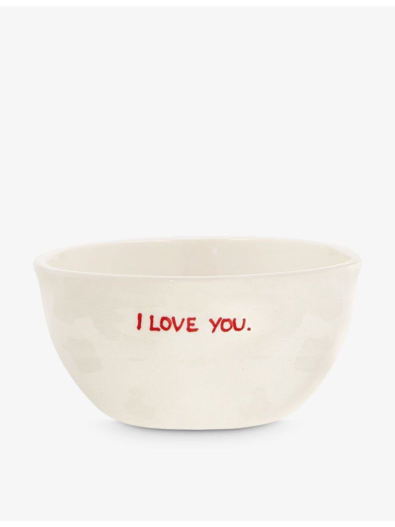 anna+nina I Love You ceramic bowl 14cm, Good Morning design - British product