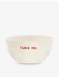 anna+nina I Love You ceramic bowl 14cm, Good Morning design - British product