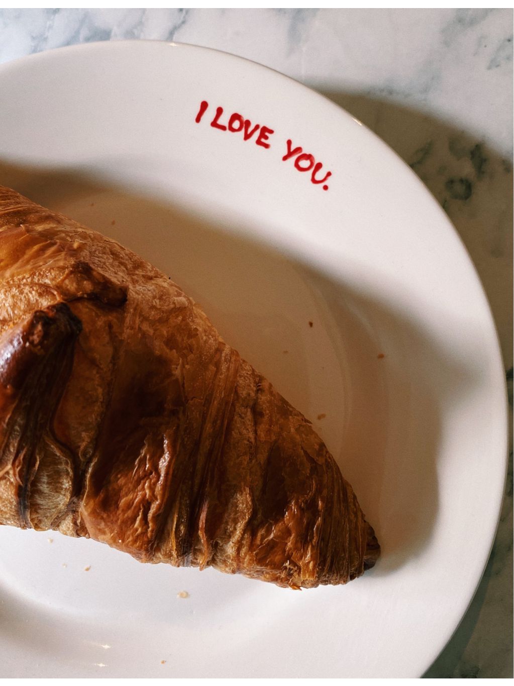 Anna Nina I Love You ceramic plate 22cm, imported from the UK