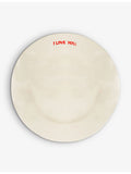 Anna Nina I Love You ceramic plate 22cm, imported from the UK