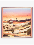Aspinal of London graphic-print silk scarf 90cm, imported from the UK