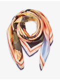 Aspinal of London graphic-print silk scarf 90cm, imported from the UK
