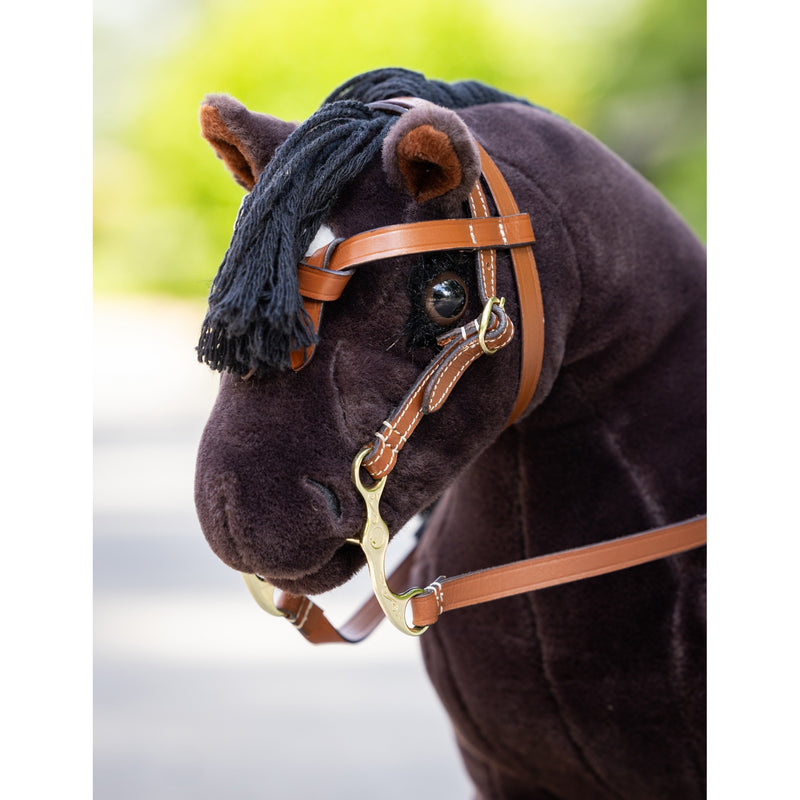 LeMieux leather pony bridle toy with adjustable strap (British brand)
