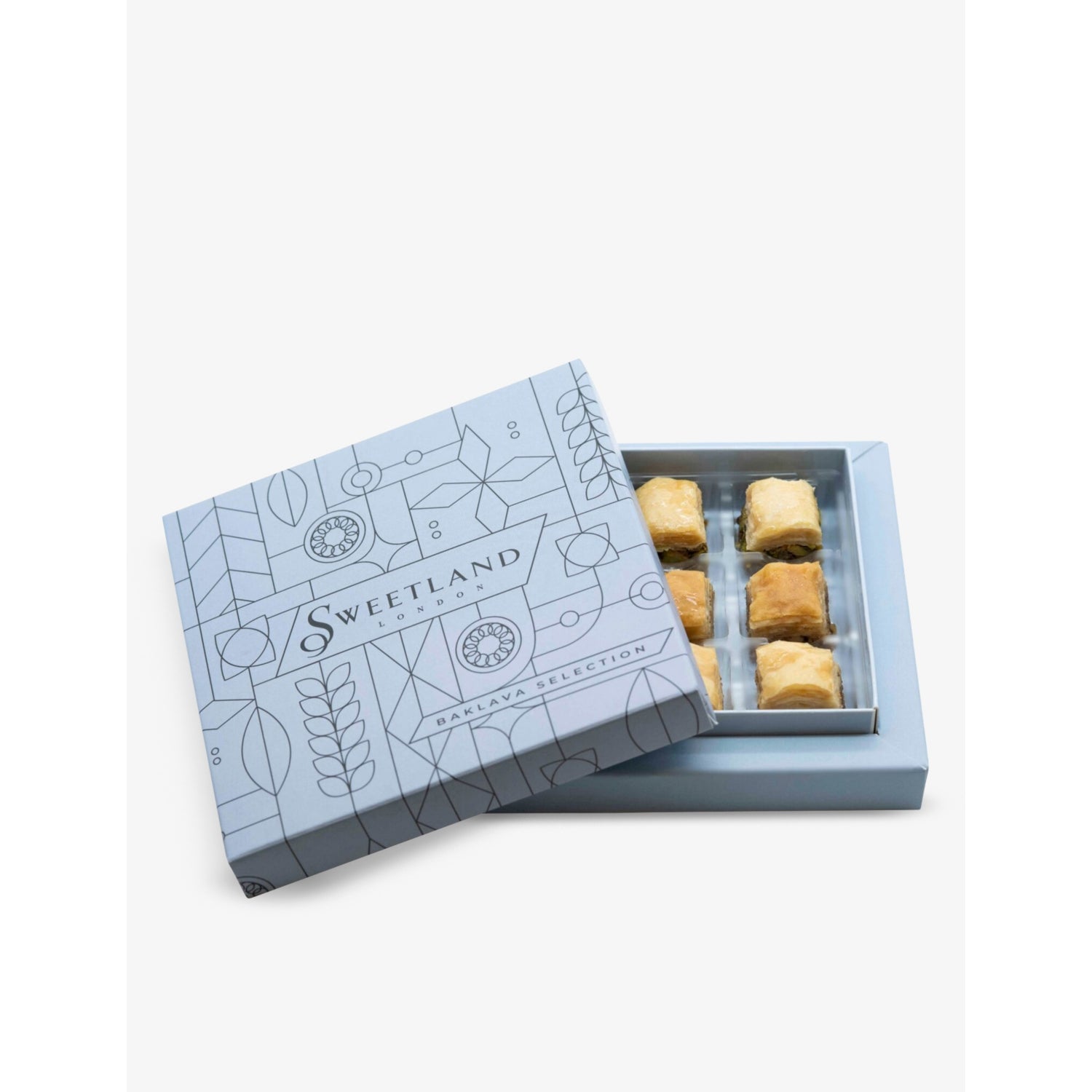 Sweetland London bitesize baklava tray 125g, imported from the UK
