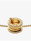 Bvlgari B.zero1 18ct yellow-gold diamond pendant necklace - British product