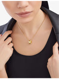 Bvlgari B.zero1 18ct yellow-gold diamond pendant necklace - British product