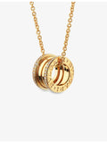 Bvlgari B.zero1 18ct yellow-gold diamond pendant necklace - British product