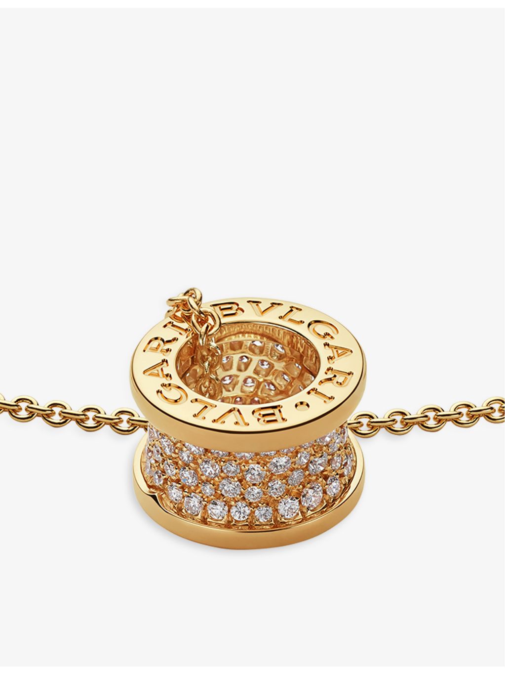 Bvlgari B.zero1 diamond pendant necklace 0.87ct yellow gold - British product