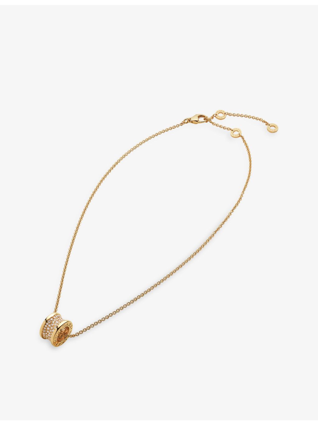 Bvlgari B.zero1 diamond pendant necklace 0.87ct yellow gold - British product