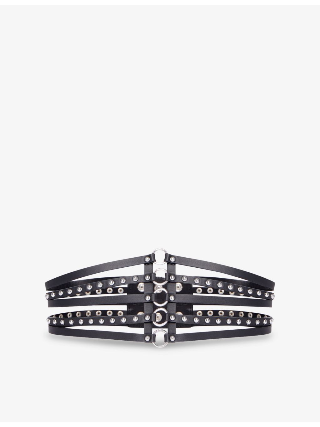 The Kooples stud-embellished leather corset belt (British brand)