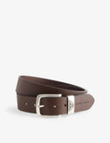 Emporio Armani Logo-embossed Leather Belt, 106cm