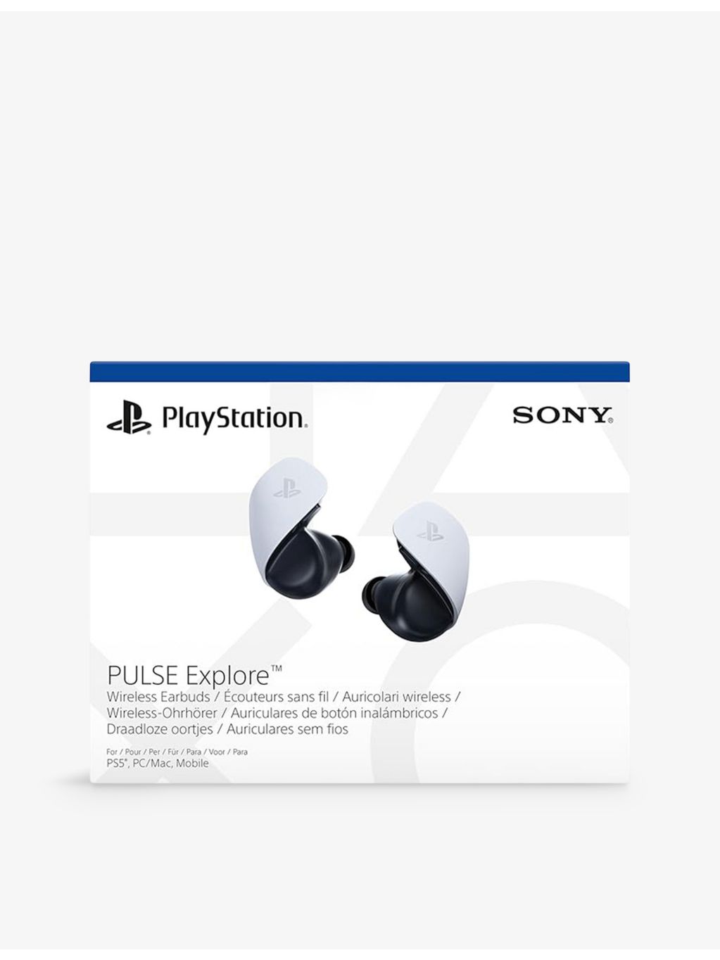 Pulse Explore PS5 wireless gaming earbuds with charging case, UK version