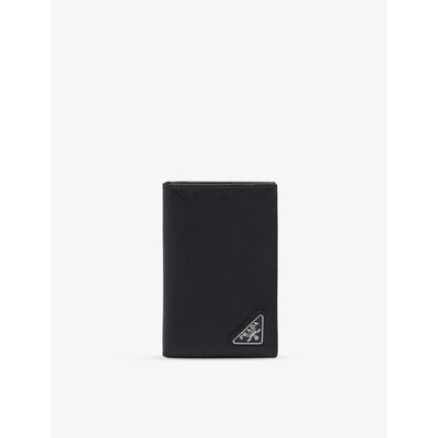 selfridges Prada Logo-plaque Leather Bifold Wallet- Buy online at McGrocer