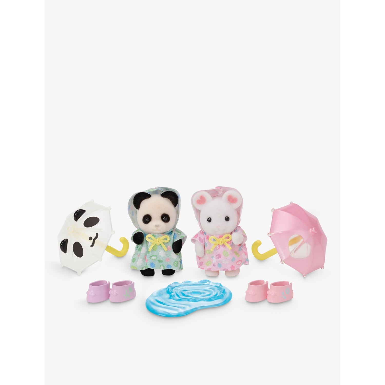 Sylvanian Families Rainy Day Duo playset with baby figures (British brand)