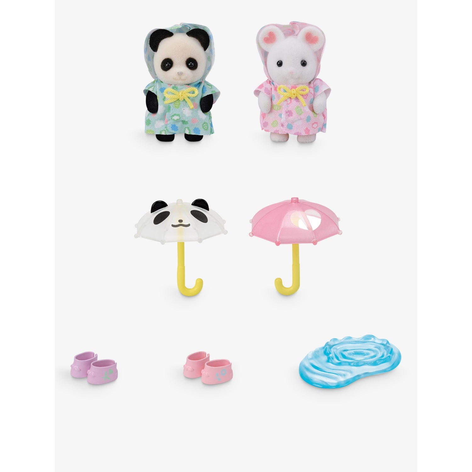 Sylvanian Families Rainy Day Duo playset with baby figures (British brand)