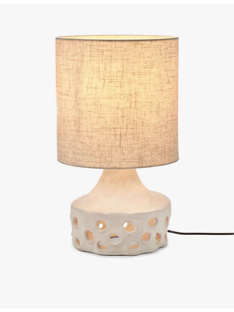 Serax Sophie Casier Oya ceramic table lamp 42cm, imported from the UK