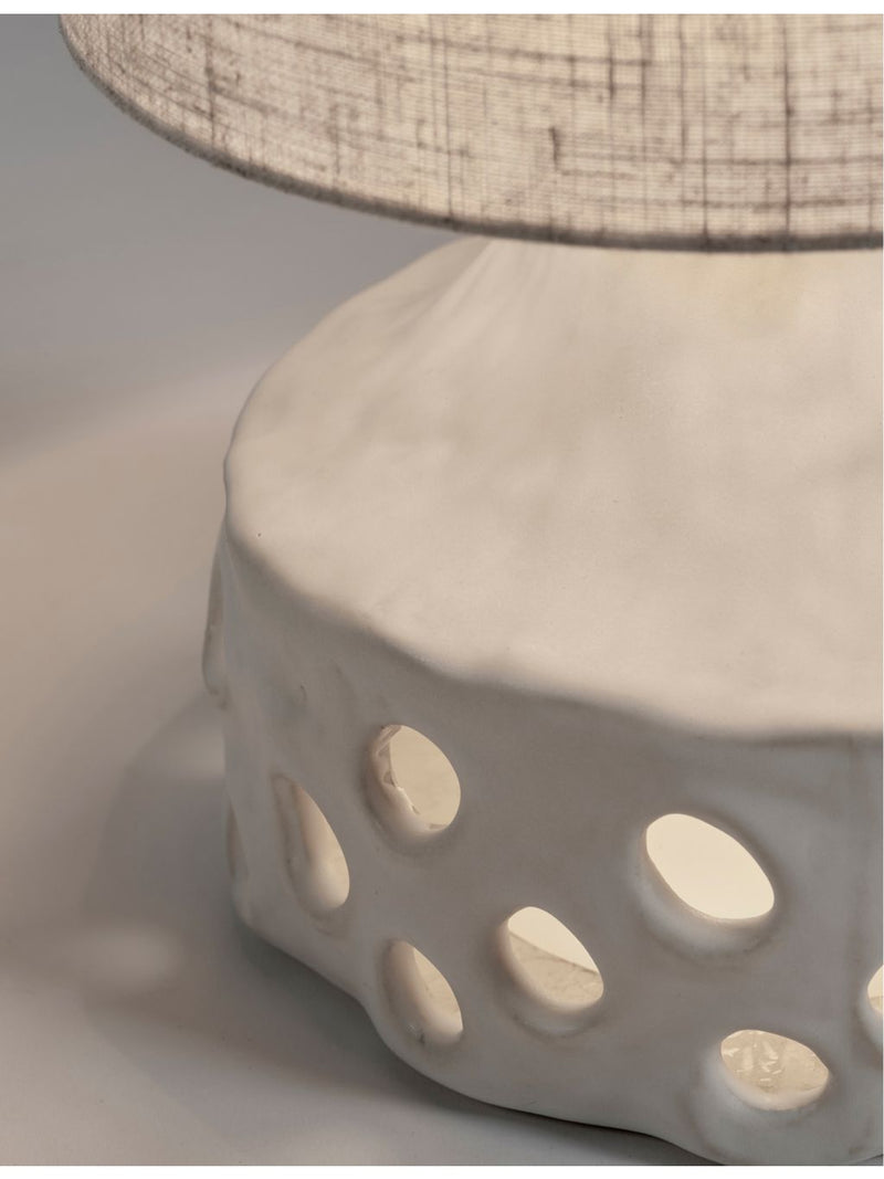 Serax Sophie Casier Oya ceramic table lamp 42cm, imported from the UK