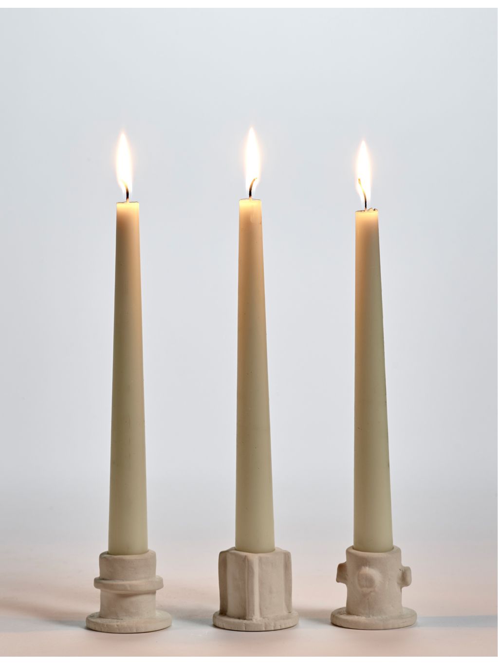Serax stoneware candle holders set of three - British product